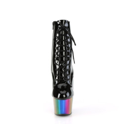 Pleaser ADORE-1020RC Black Patent Rainbow Chrome Sale