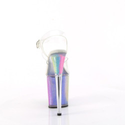 Pleaser FLAMINGO-808RG-01 Transparent Rainbow Glitter