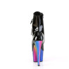Pleaser ADORE-1020RC Black Patent Rainbow Chrome Sale