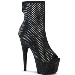Pleaser ADORE-1031GM Black Fabric Strass Mesh Sale Women
