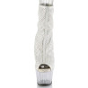 Pleaser ADORE-1031GM White Fabric Strass Transparent