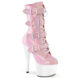 Pleaser ADORE-1046TT Rose Hologram Patent White Sale