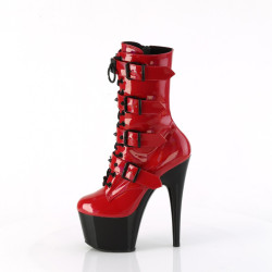 Pleaser ADORE-1046TT Red Hologram Patent Black Sale