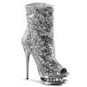 Pleaser BLONDIE-R-1008 Silver Sequins Chrome Sale Women