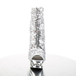 Pleaser BLONDIE-R-1008 Silver Sequins Chrome Sale Women