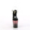 Pleaser FLAMINGO-808SS Black Pink Exotic Pole Heels