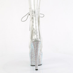 Pleaser BEJEWELED-1021C-7 Transparent Strass Silver