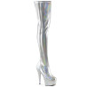 Pleaser DELIGHT-3000HWR Silver Hologram Sale Women