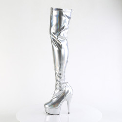 Pleaser DELIGHT-3000HWR Silver Hologram Sale Women