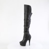 Pleaser DELIGHT-3018 Black Vegan Leather Sale Women