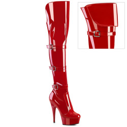 Pleaser DELIGHT-3018 Red Patent Sale Women