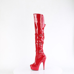 Pleaser DELIGHT-3018 Red Patent Sale Women