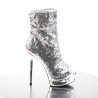 Pleaser BLONDIE-R-1008 Silver Sequins Chrome Sale Women