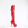 Pleaser DELIGHT-3018 Red Patent Sale Women
