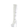 Pleaser DELIGHT-3018 White Patent Sale Women