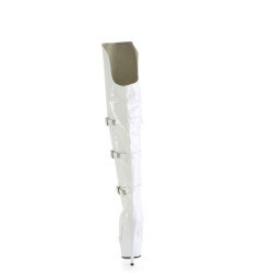Pleaser DELIGHT-3018 White Patent Sale Women