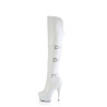 Pleaser DELIGHT-3018 White Vegan Leather Sale Women