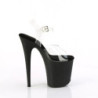 Pleaser FLAMINGO-808TGRS Transparent Black-Red Sale