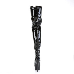 Pleaser DELIGHT-3027 Black-Red Patent Sale Women