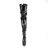 Pleaser DELIGHT-3027 Black-Red Patent Sale Women