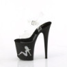 Pleaser FLAMINGO-808TGRS Exotic Pole Dance High Heels