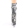 Pleaser FLAMINGO-1020DP White Black Fabric Sale Women
