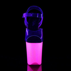 Pleaser FLAMINGO-808UVG Neon Pink Exotic Pole High Heels
