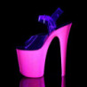 Pleaser FLAMINGO-808UVG Neon Pink Exotic Pole High Heels