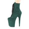 Pleaser FLAMINGO-1020FS Green Suede Sale Women