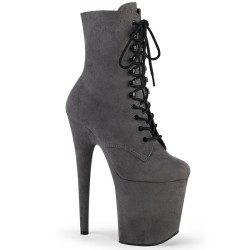 Pleaser FLAMINGO-1020FS Grey Vegan Suede Sale Women