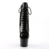 Pleaser ADORE-1021 Black Patent High Heeled Ankle Boots