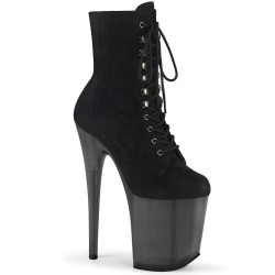 Pleaser FLAMINGO-1020FST Black Vegan Suede Sale Women