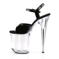 Pleaser FLAMINGO-809 Clear Platform Pole Dance High Heels