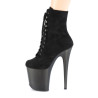 Pleaser FLAMINGO-1020FST Black Vegan Suede Sale Women