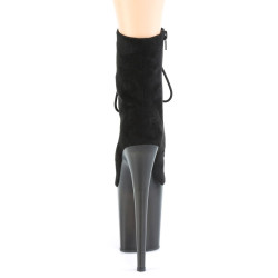 Pleaser FLAMINGO-1020FST Black Vegan Suede Sale Women