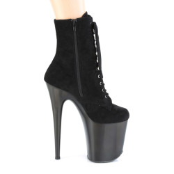 Pleaser FLAMINGO-1020FST Black Vegan Suede Sale Women