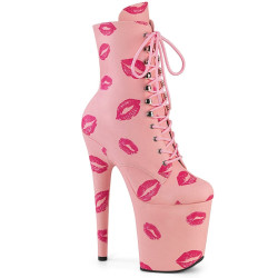 Pleaser FLAMINGO-1020KISSES Rose Vegan Leather Sale