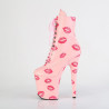 Pleaser FLAMINGO-1020KISSES Rose Vegan Leather Sale