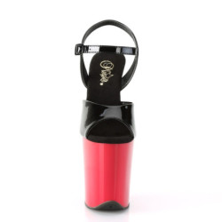 Pleaser FLAMINGO-809 Black Patent Red Sale Women