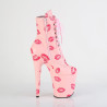 Pleaser FLAMINGO-1020KISSES Rose Vegan Leather Sale