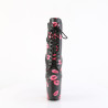 Pleaser FLAMINGO-1020KISSES Black Vegan Leather Sale