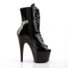 Pleaser ADORE-1021 Black Patent High Heeled Ankle Boots