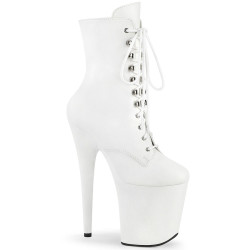 Pleaser FLAMINGO-1020WR White Vegan Leather Sale Women