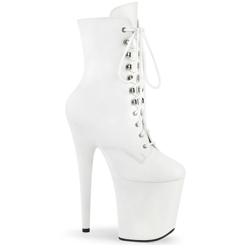 Pleaser FLAMINGO-1020WR White Vegan Leather Sale Women Pleaser FLAMINGO-1020WR White Vegan Leather Sale Women