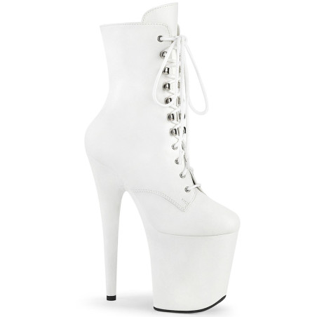 Pleaser FLAMINGO-1020WR White Vegan Leather Sale Women
