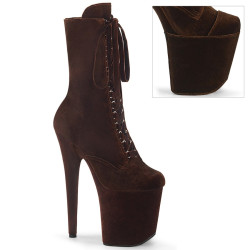 Pleaser FLAMINGO-1045VEL Brown Velvet Sale Women