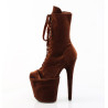 Pleaser FLAMINGO-1045VEL Brown Velvet Sale Women