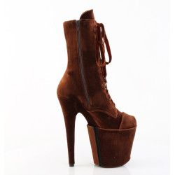 Pleaser FLAMINGO-1045VEL Brown Velvet Sale Women