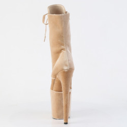 Pleaser FLAMINGO-1045VEL Cream Velvet Sale Women