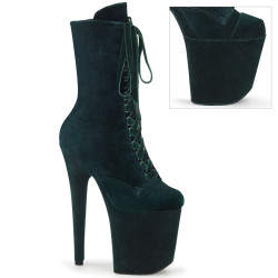 Pleaser FLAMINGO-1045VEL Green Velvet Sale Women